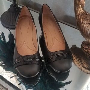 Naturalizer N5 Comfort Black Wedges